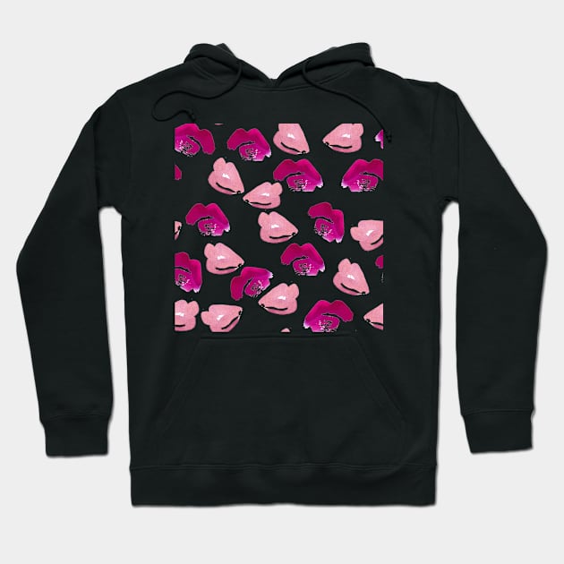 Pink lips Hoodie by xxdoriana